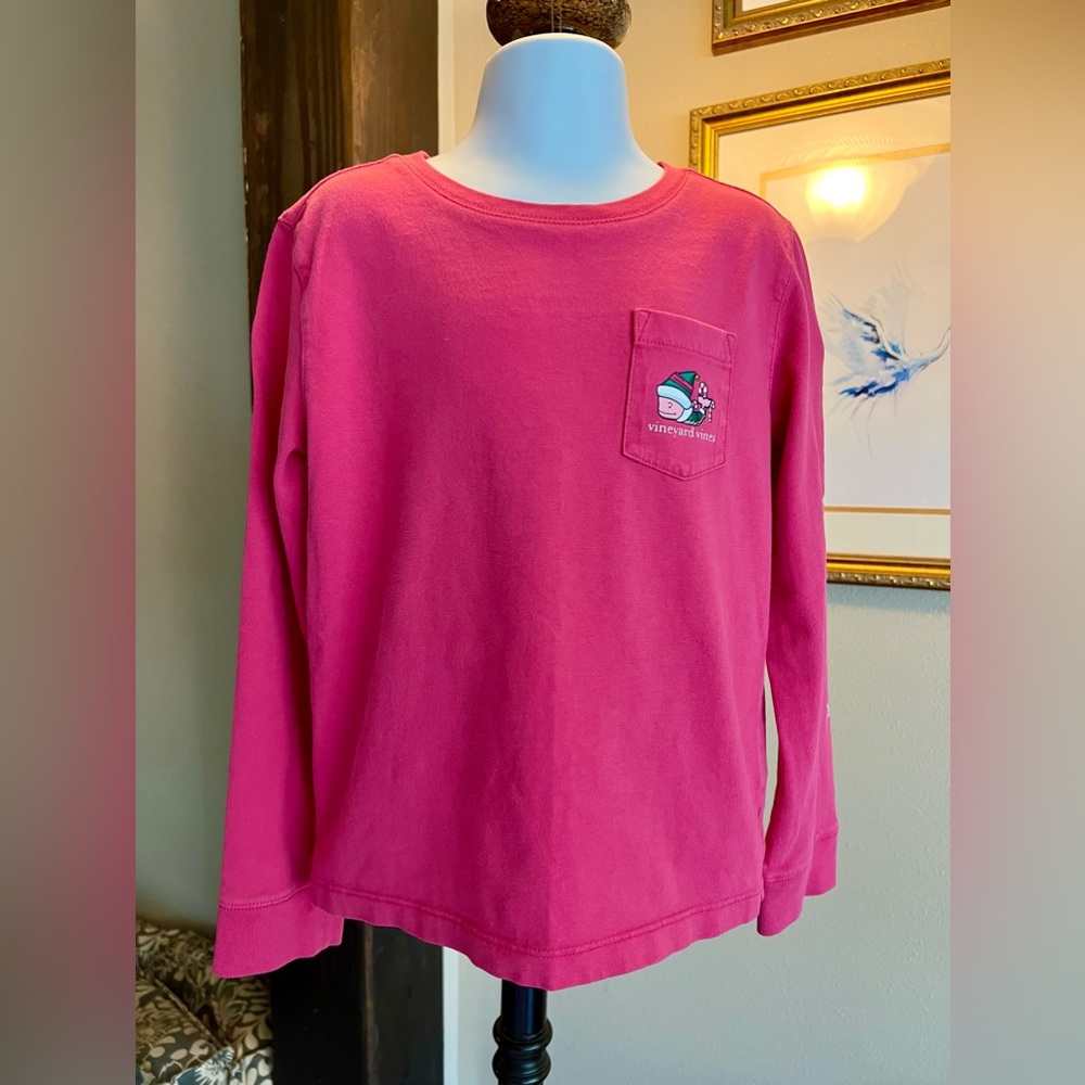 Vineyard Vines long sleeve Christmas tee. XS-5/6